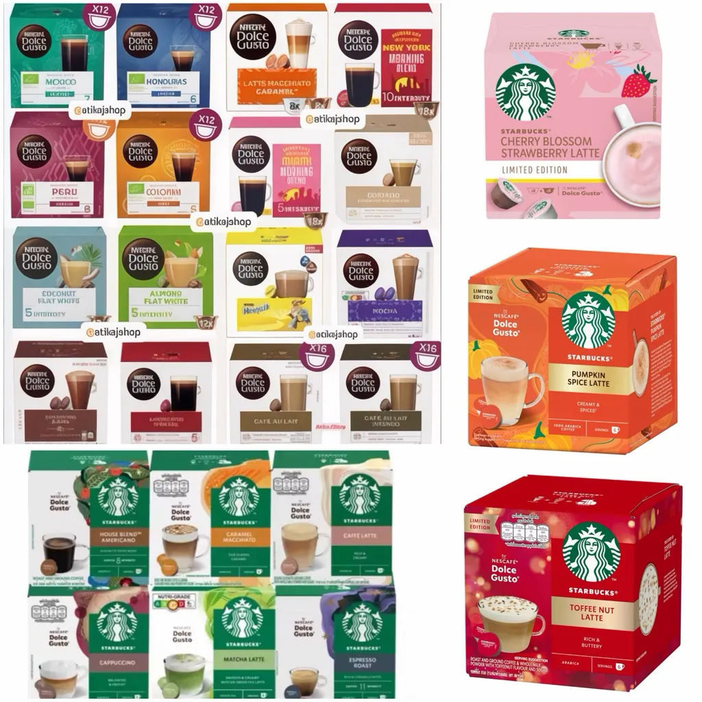 Nescafe Dolce Gusto Starbucks Coffee Capsule Kapsul Kopi Original All Variant