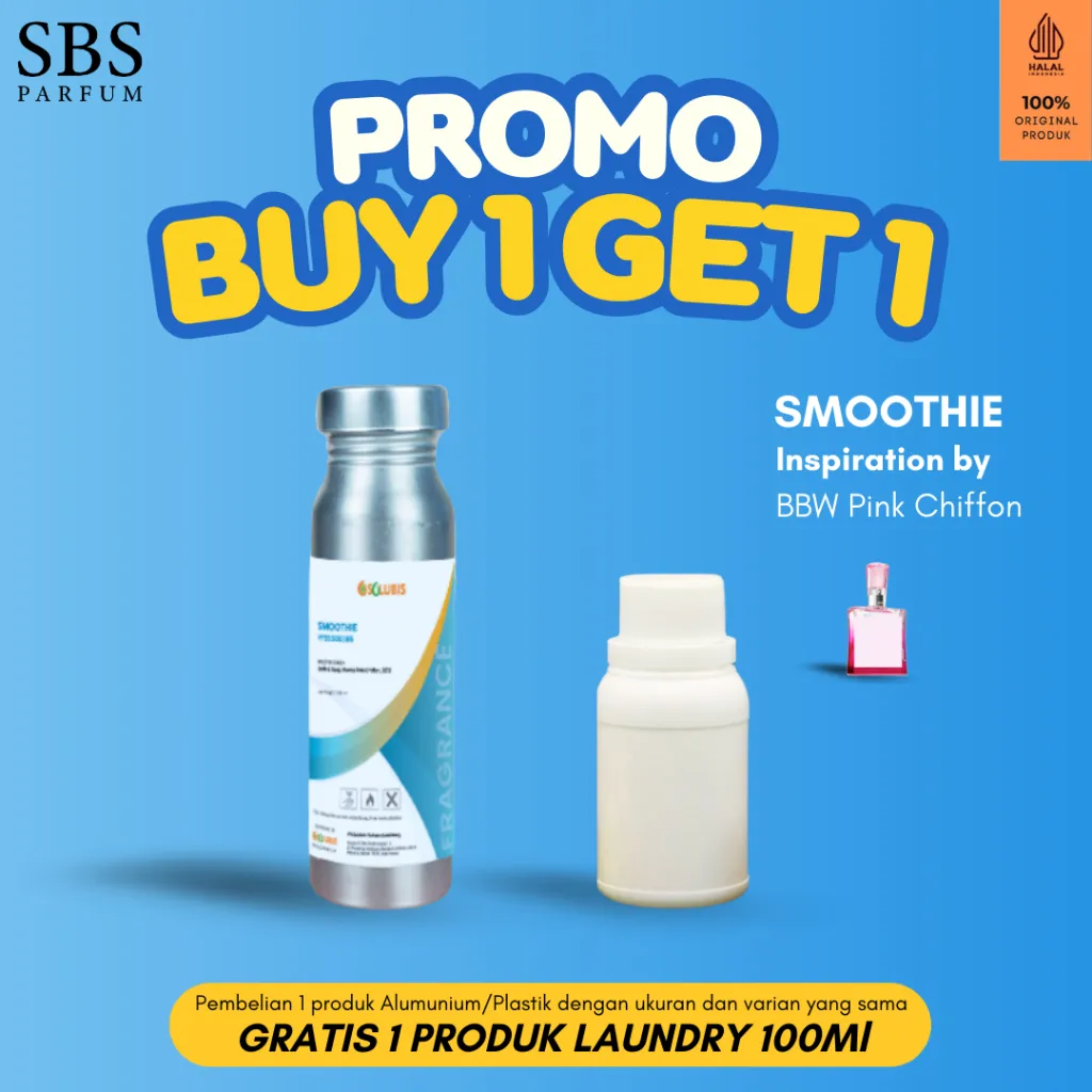 BUY 1 GET 1 FREE - Bibit Parfum Murni Original [Smoothie] | 100ml - Inspired by BBVV Pnk Chfon