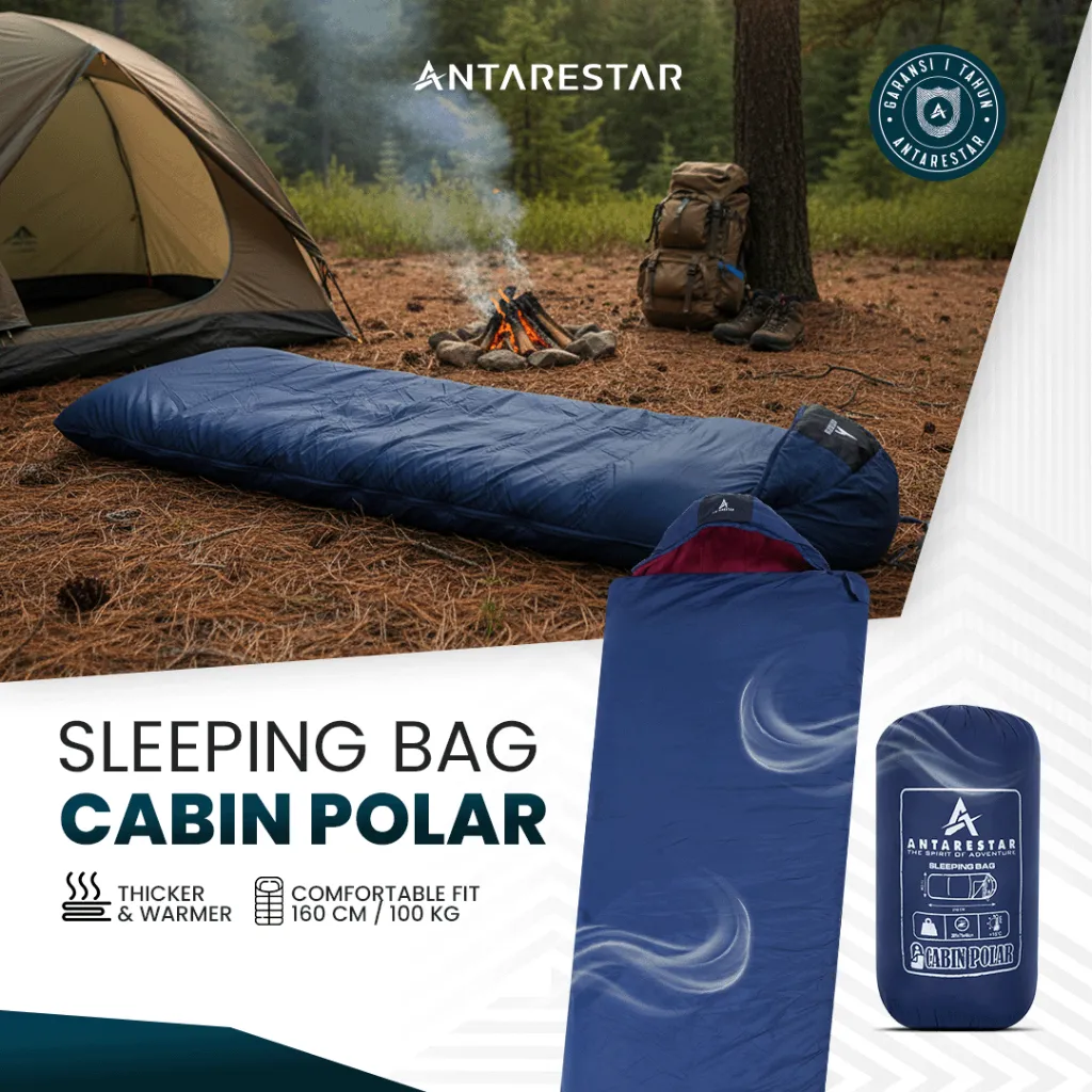 ANTARESTAR Official - Sleeping Bag SB Cabin Polar Bahan Lebih Tebal Lebih Hangat Nyaman Kualitas Terbaik