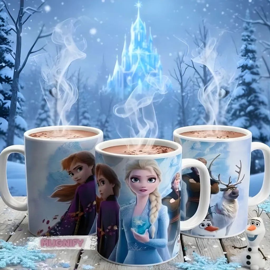 Mug Frozen Elsa Anna Anak Gelas Kado Spesial Custom