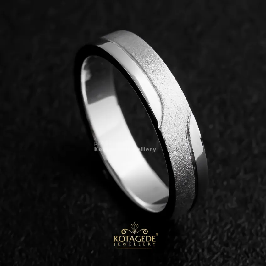 Kotagede Jewellery - Cincin Custom Premium Tunangan Pria dan Wanita Palladium 10% - KILAT 1 HARI