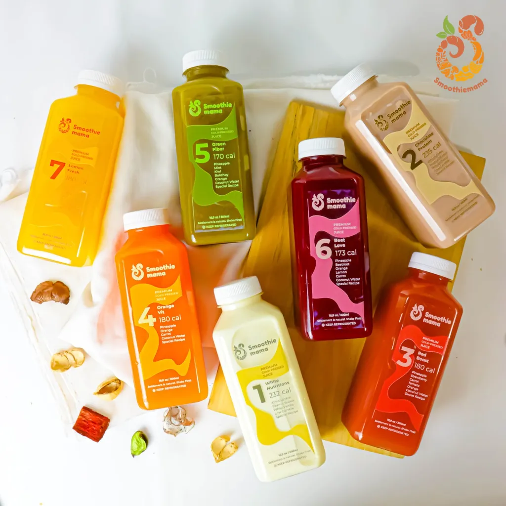 SMOOTHIEMAMA Paket Detox Full 2 Hari Jus Kesehatan All Variant