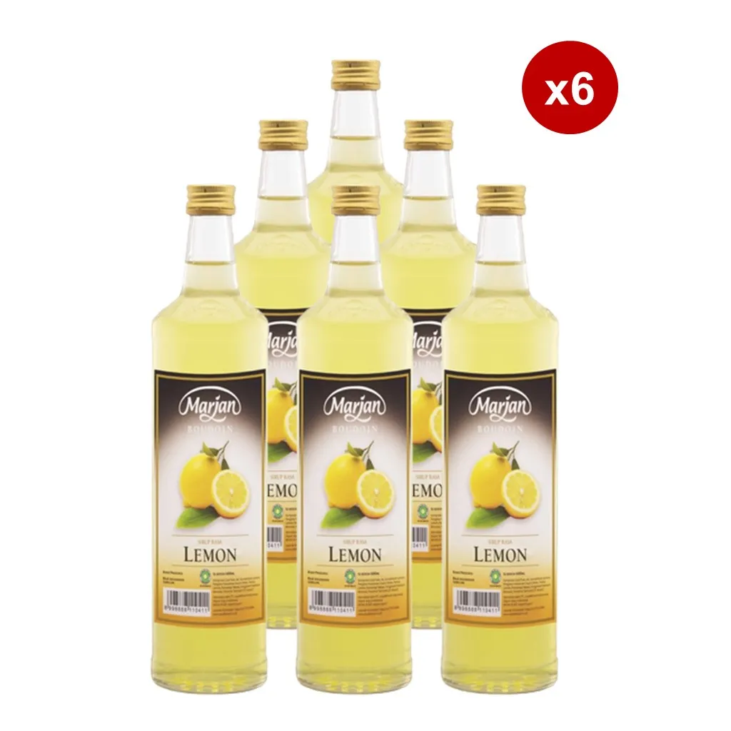 Marjan Boudoin Syrup Lemon 460ml x6