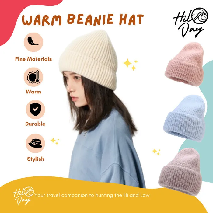 HILODAY Beanie Hat Kupluk Winter Autumn Spring