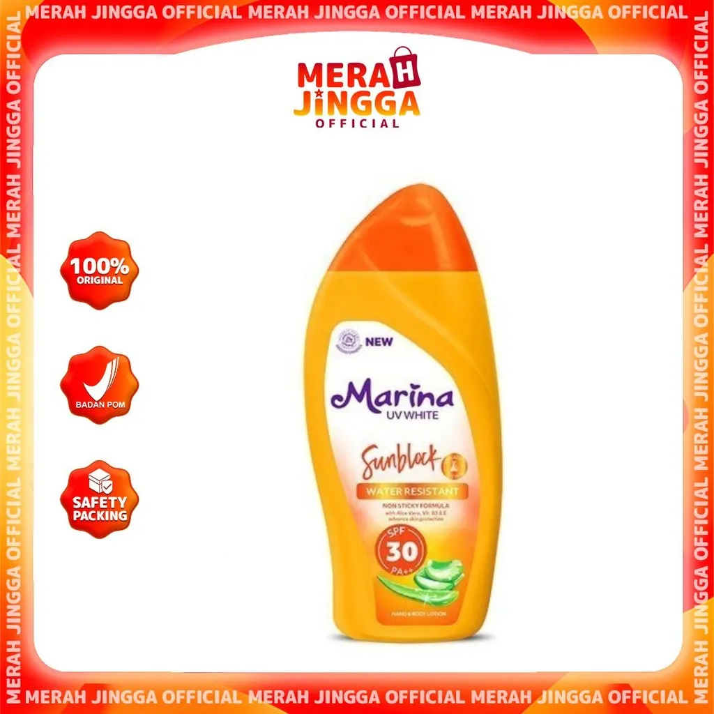 Marina UV White Sunblock SPF 30 85 ml  | Merah Jingga Official