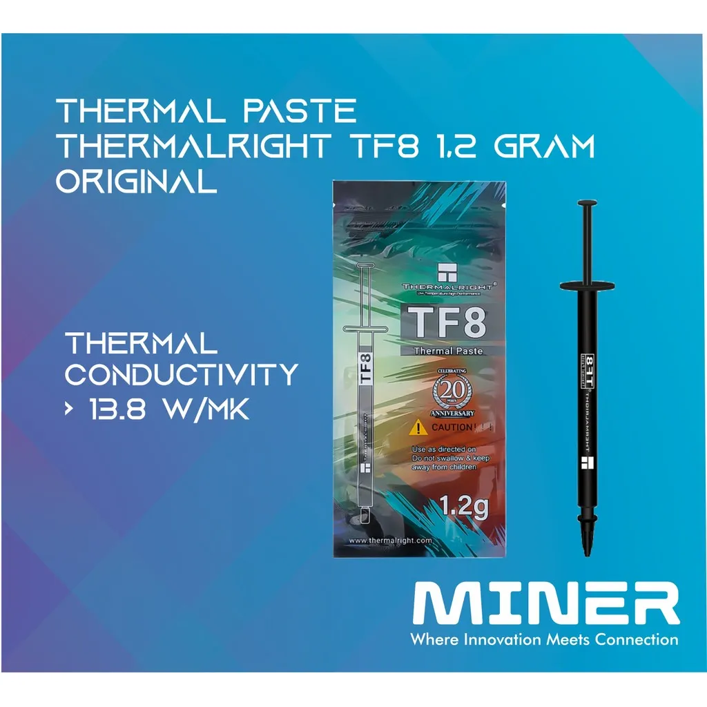 Thermal Paste Thermalright TF8 13.8 W/Mk 1.2 Gram Original