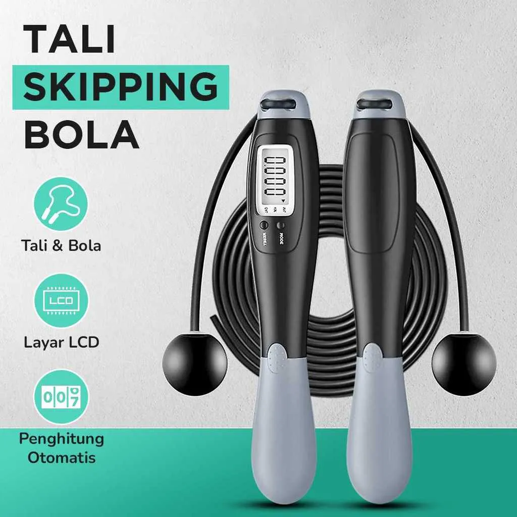 Rooper Tali Skipping Ropeless Weighted Ball Cordless Count LCD - RP001