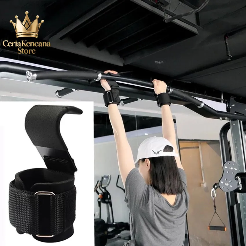 Pengait Penguat Tangan Batang Horizontal, Kait Pergelangan Tangan Kebugaran Latihan Kekuatan Pull-Up