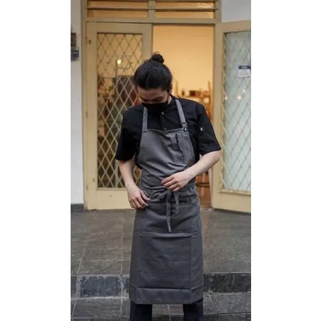 Multi-Pocket Apron / Chef Apron / Kitchen Apron / Aksara Apron / Celemek Dapur