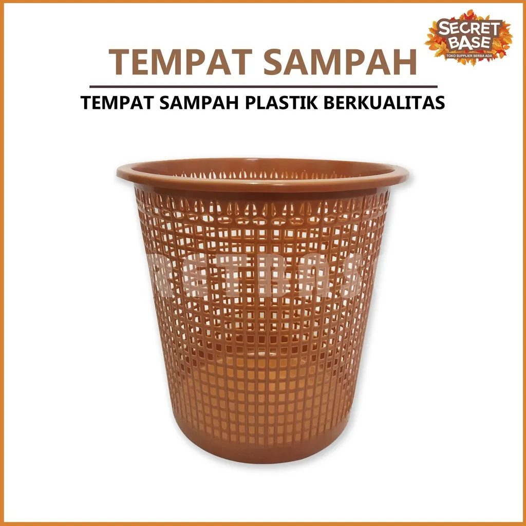 TEMPAT SAMPAH KERANJANG -  Ukuran Besar Bulat / Tempat Keranjang Sampah Plastik Murah