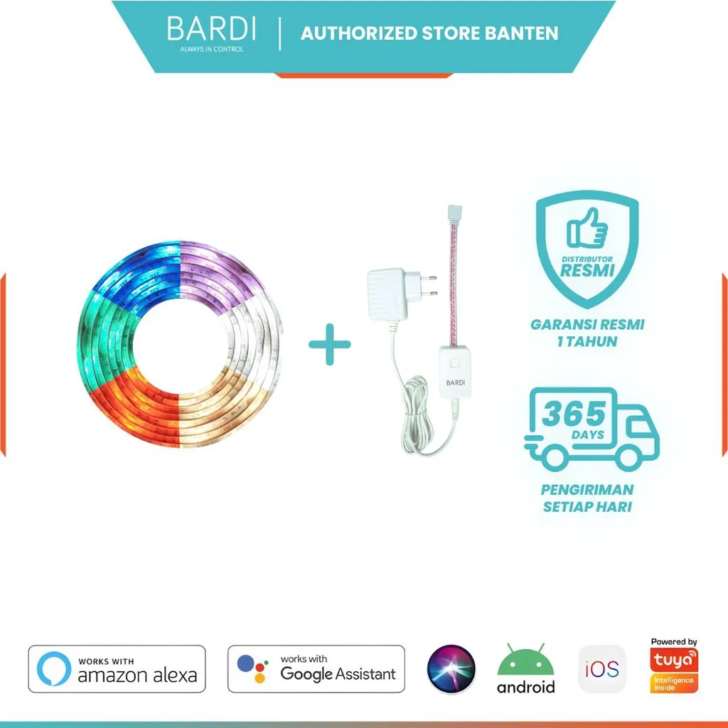 BARDI Smart Bundling 1 LED Strip 2M & 1 Adaptor 1A 4M