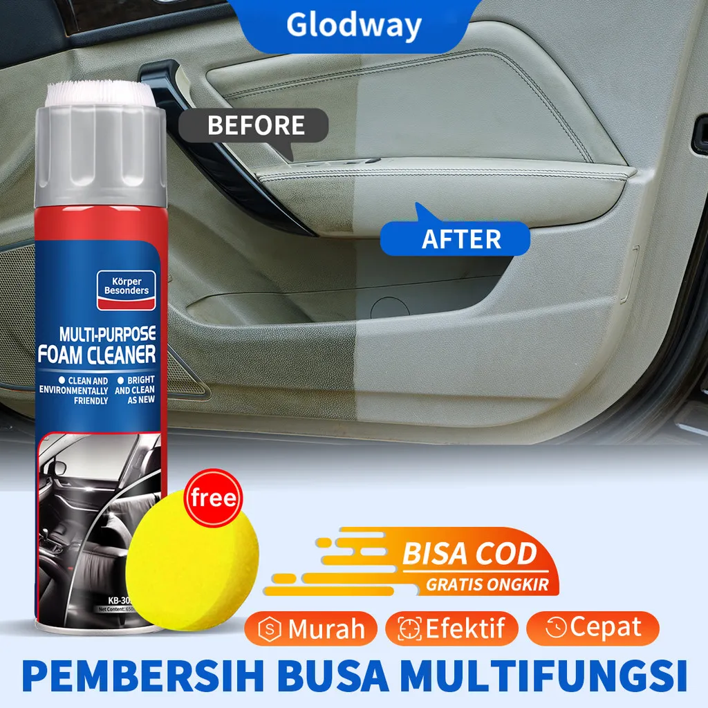 Diskon Promo Glodway Motor Care Mobil Rumah Interior Multi Purpose Sikat Pembersih Busa Agent 650ml Dengan Kuas Car Dalam Plafon Atap Jok Kulit Serbaguna Cleaner Cairan Kabin Sofa Sepatu Detailing Multifungsi Cleaning Dashbor Kaca Ban Penghilang Bau