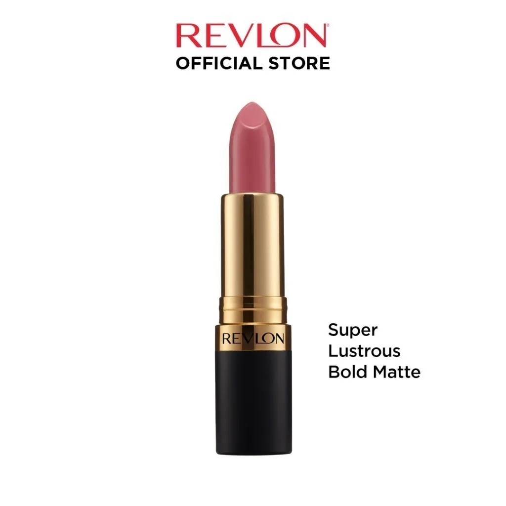 Revlon Superlustrous Bold Matte Lipstick Make up (matte & tahan lama) - Audicious Mauve