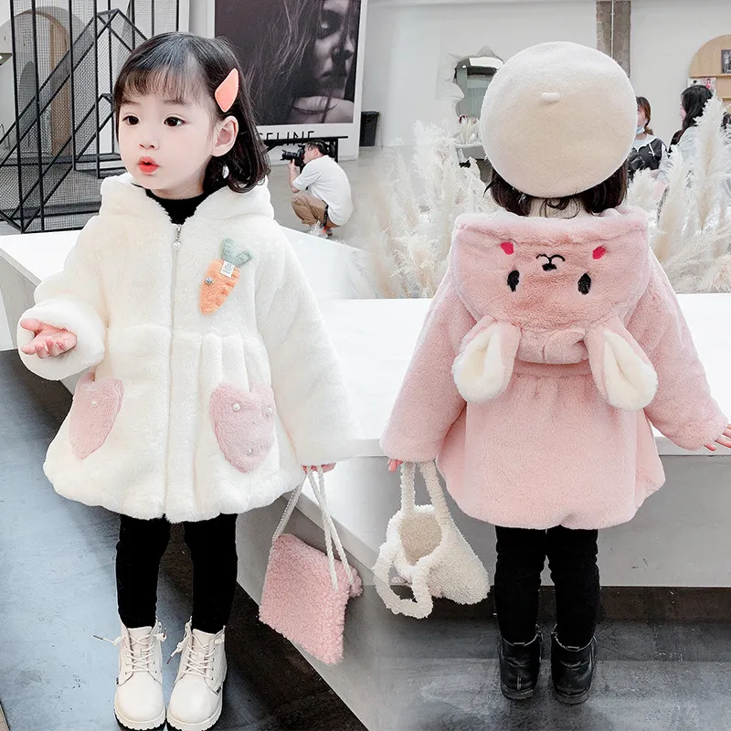 Jaket Bulu Anak Bayi Perempuan Model Fox Jacket Bayi Perempuan 6 18 Bulan Import Cewek Jaket Anak 1 Tahun Perempuan Jaket Anak 2 Tahun Perempuan Jaket Anak 3 Tahun Perempuan Jaket Winter Anak Hoodie Bulu