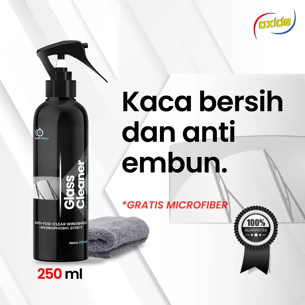 Oxide Glass Cleaner/Pembersih Kaca Mobil Anti Fog 250 Ml