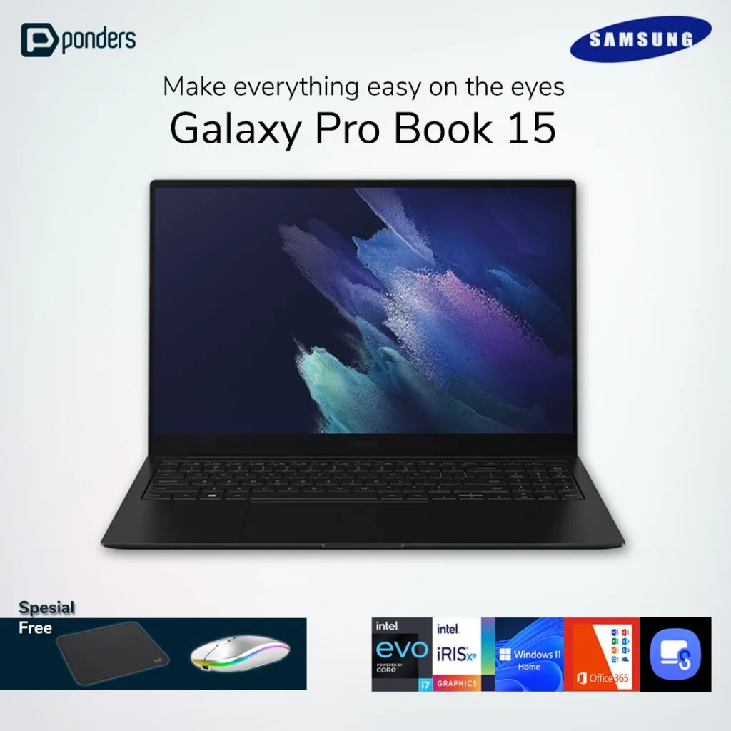 Laptop Samsung Galaxy Book Pro / 15" Inch / Core i7  EVO 11Th / Windows 11