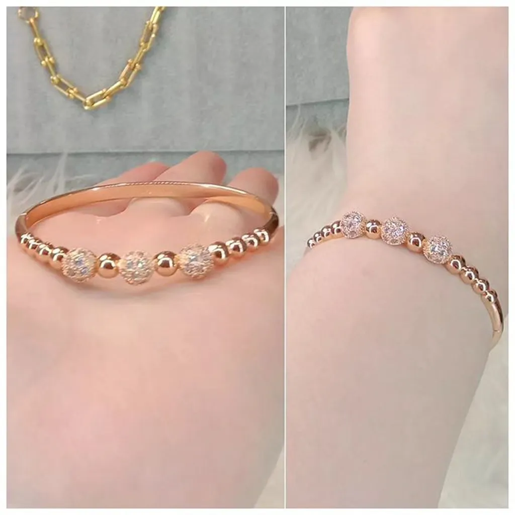 La Vienne - Catrina - Gelang Titanium Wanita Anti Karat - Perhiasan Bangle Perempuan Mewah dan Elegan