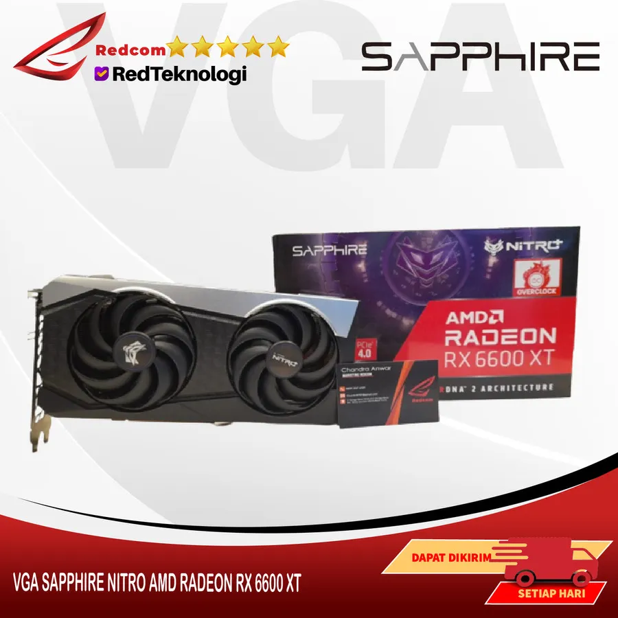 VGA AMD RADEON RX6600XT / RX 6600XT 8GB GPU AMD RADEON RX6600XT