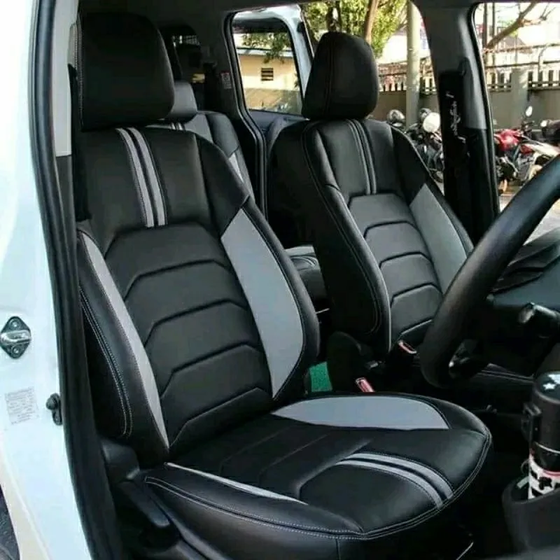 Sarung jok mobil PAKET BANTAL STIR Avanza, Xenia,SIGRA ,CALYA,terios, Rush, Datsun,Mobilio,brv,xpander mobil 3 baris ,paket Bantal stir