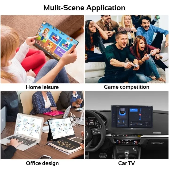 Monitor 15.6 Inch Portable Monitor/1920*1080p/Gaming Monitor for Switch XBOX PS4 Phone Laptop