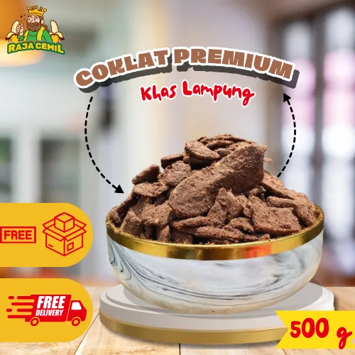 500gram KERIPIK PISANG COKLAT KHAS LAMPUNG Rajacemil Seriping Pisang Kepok Cokelat