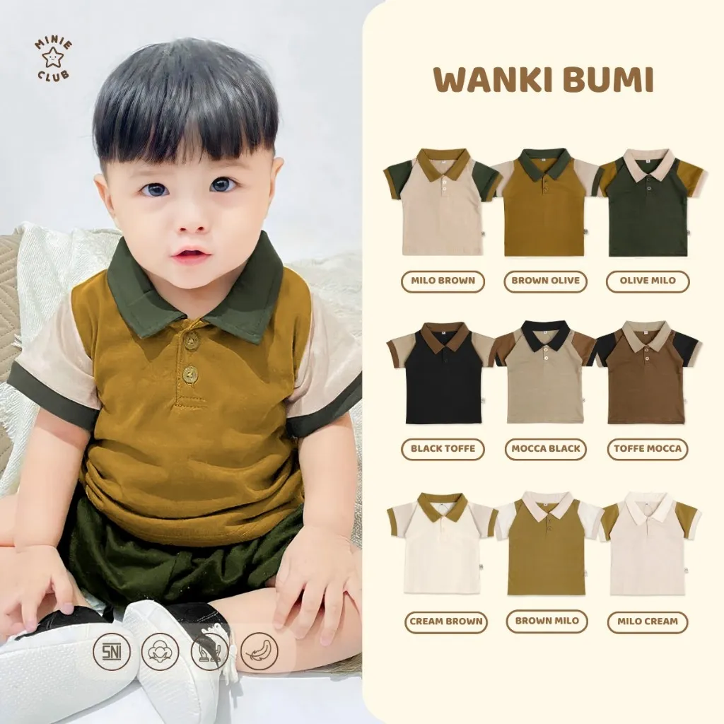 Minieclub Atasan Wanki Bumi Fashion baby dan anak