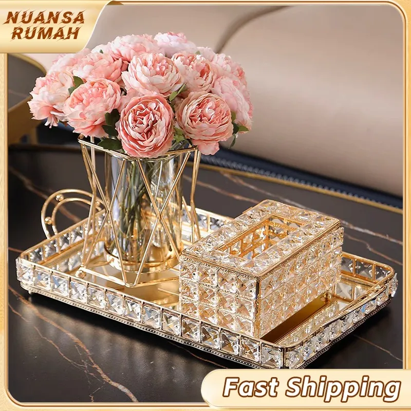 Vas Kaca Aesthetic Vas Gold Vas Bunga Kaca Hidroponik Kreatif Palsu Rangkaian Bunga Kering Cahaya Ornamen Mewah Ruang Tamu Meja Makan Meja Kopi Dekorasi Bunga Set Vas Bunga Aesthetic Ruang Tamu Vas Bunga Set Vas Bunga Aestetic Vas Bunga Gold