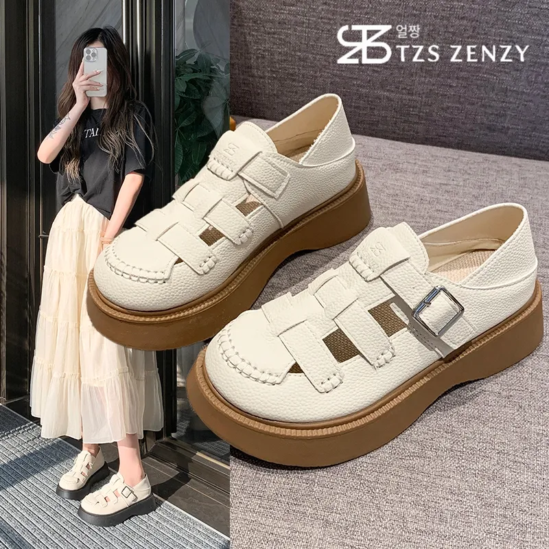 TZS Zenzy Sohye Platform - Sepatu Platform Wanita - Sepatu Wedges - Wedges Kasual