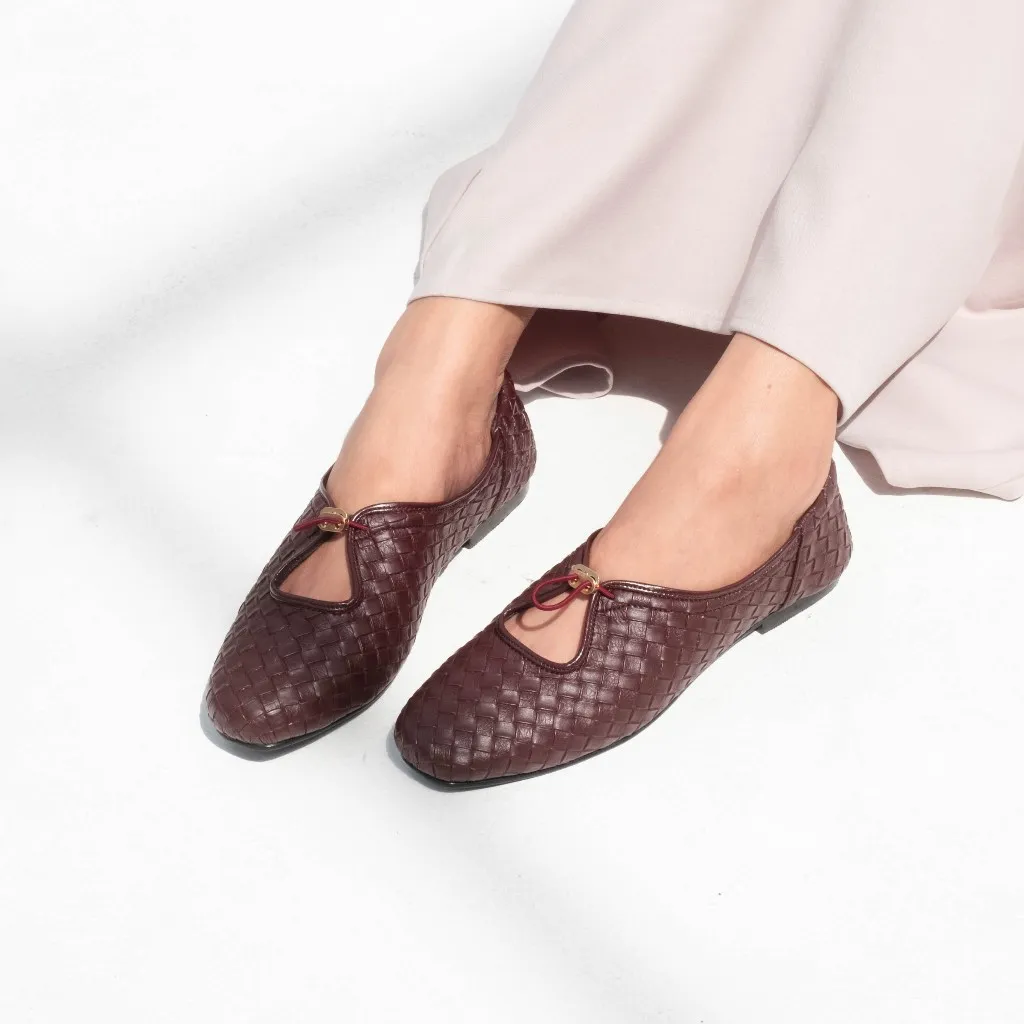 CEKHAS - Odelia Wood Flat Shoes REVERIE Collection
