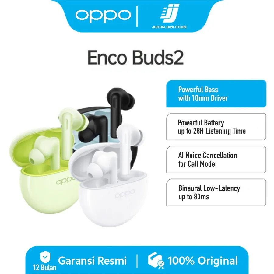 Oppo Enco Buds2 Garansi Resmi Oppo 1 Tahun