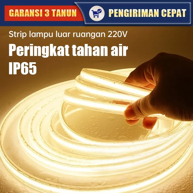 NELAMPU LED STRIP RUNNING 5M 10M 20M 50M 220V  SIGN STRIP OUTDOOR NEON  LAMPU HIAS RUANGAN