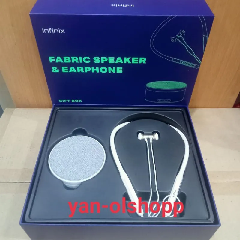 Original Bawaan infinix Gift Box speaker earphone original bawaan hp infinix