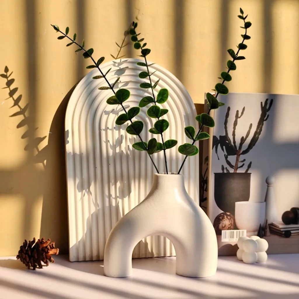 PAREHMDCR set vas bunga aesthetic artificial vas bunga kering rustic aesthetic vas u shape ala skandinavian vas bunga murah unik properti fotografi printilan konten gift hampers souvenir kado ultah pajangan dekorasi