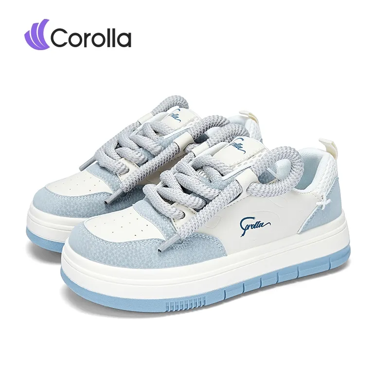 COROLLA Sky Sepatu Sneakers Wanita Premium Sepatu Ringan Empuk  Biru Putih Terbaru Korean Fashion