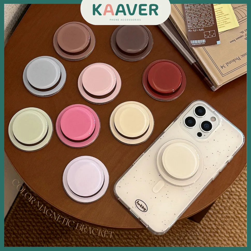 KAAVER - Griptok Magsafe Bulat Pastel Minimalist
