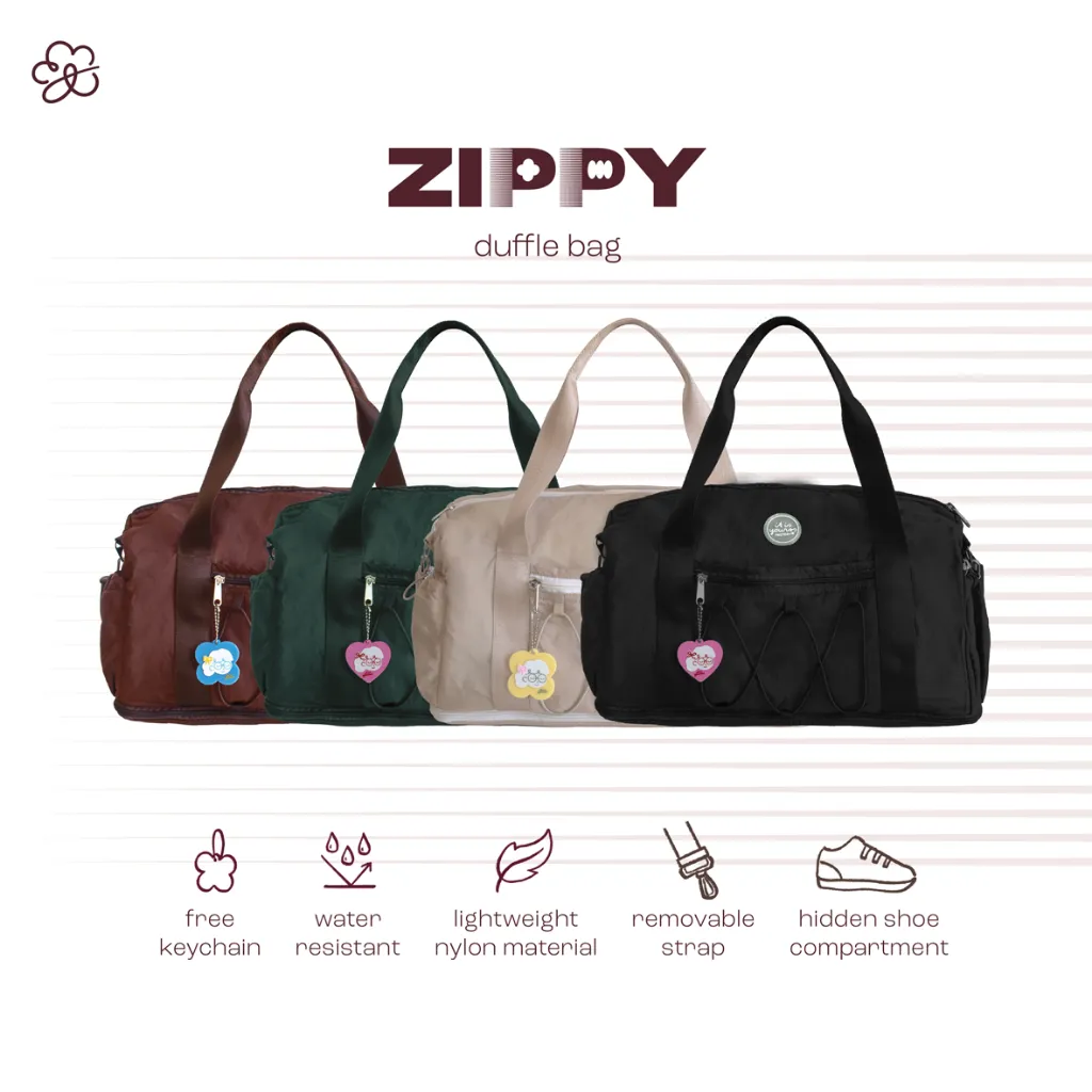 ITISYOURSS Zippy Duffle Bag | Tas Travel Wanita | Tas Gym Wanita | Tas Wanita | Tas Duffle Ringan |Portable Gym Bag | Tas Weekend | Tas Duffle Travel Tahan Air | Tas Baju Mudik | Tas Mudik Muat Banyak | Tas Travelling Jumbo | Compartment Sepatu