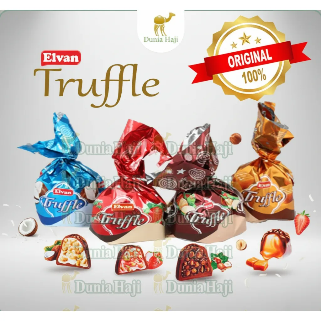 Cokelat Elvan TRUFFLE / Coklat Arab Turki Turkey untuk Cemilan / Oleh Oleh Haji dan Umroh