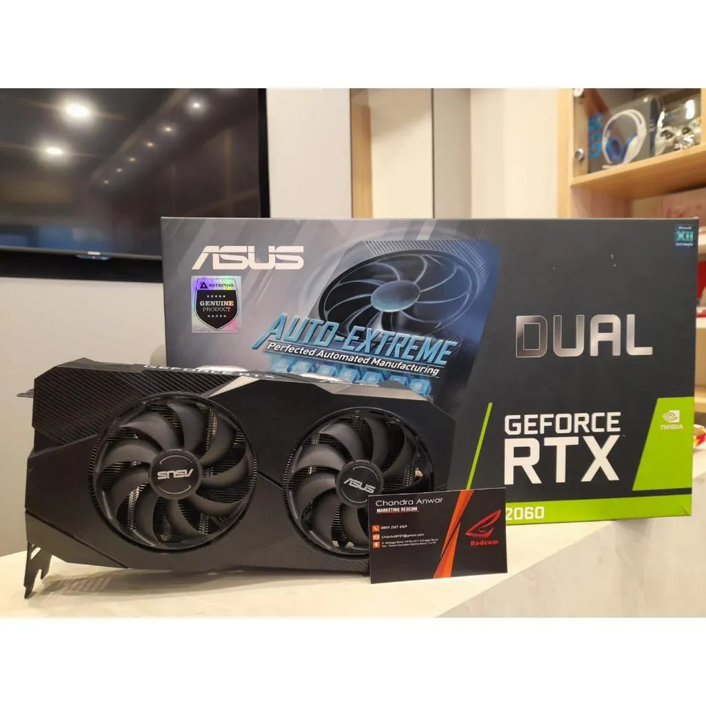 VGA NVIDIA GEFORCE ASUS / COLORFUL / GAINWARD / GALAX / GIGABYTE / INNO3D / MSI / PALIT / PNY / ZOTAC / RTX 2060 SUPER / RTX2060 DDR6 GPU CARD - Second 2ND