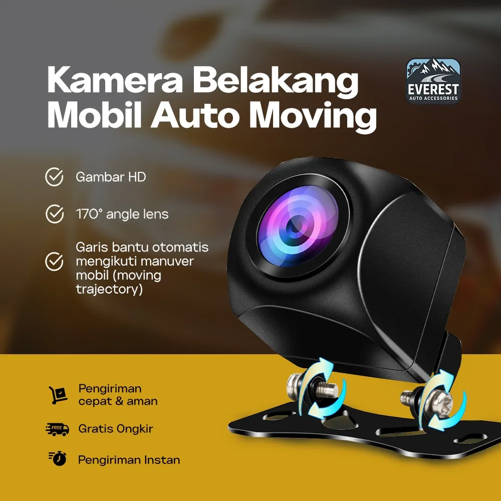 Everest Auto - Kamera Mundur Auto Moving | Kamera Mundur Mobil Bisa Bergerak Guide Line Surfing