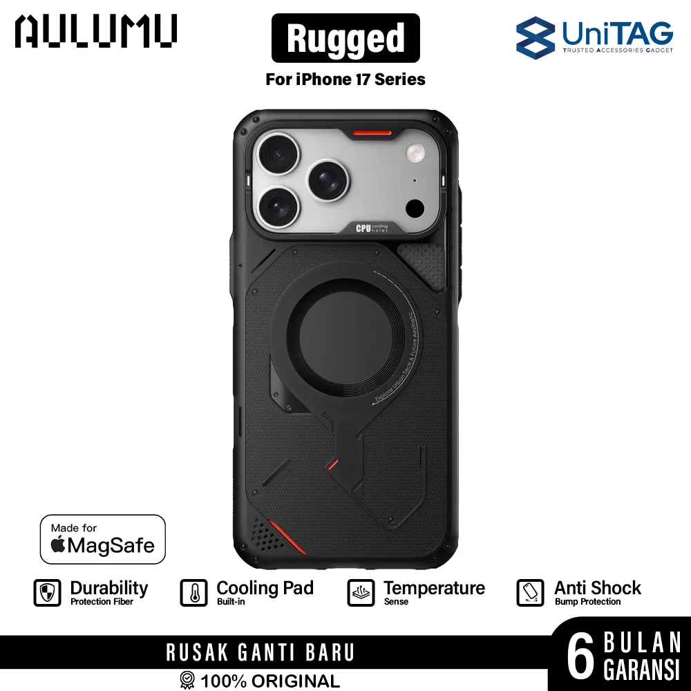 AULUMU Rugged Case for iPhone 17 Pro Max MagSafe Soft Case Anti Shock Protective Cover