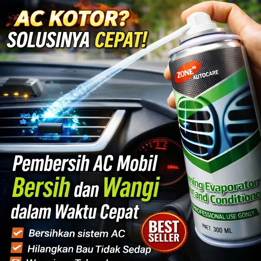 Pembersih AC penyegar udara AC refresh penghilang bau ac bau apek ac kotor pengharum mobil/car