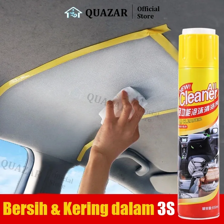 pembersih interior mobil foam cleaner interior mobil penghilang jamur interior mobil Dengan Kuas Car Untuk Jok Kulit/Dashboard/Karpet/Plafon