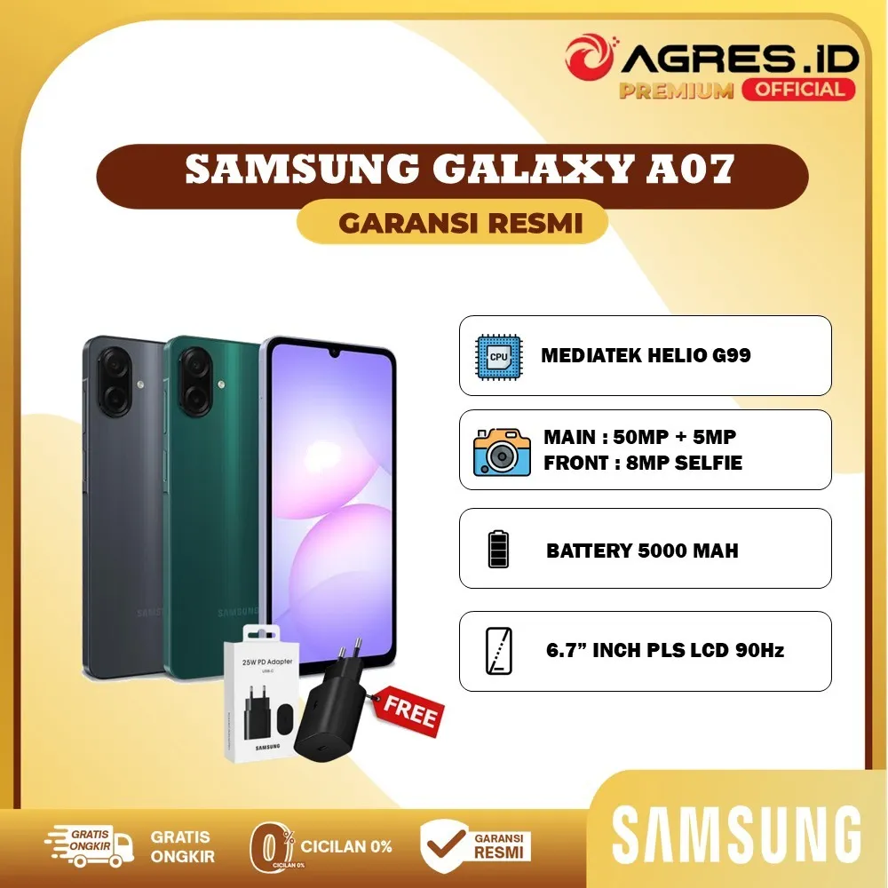 Samsung Galaxy A07 Garansi Resmi Samsung Indonesia