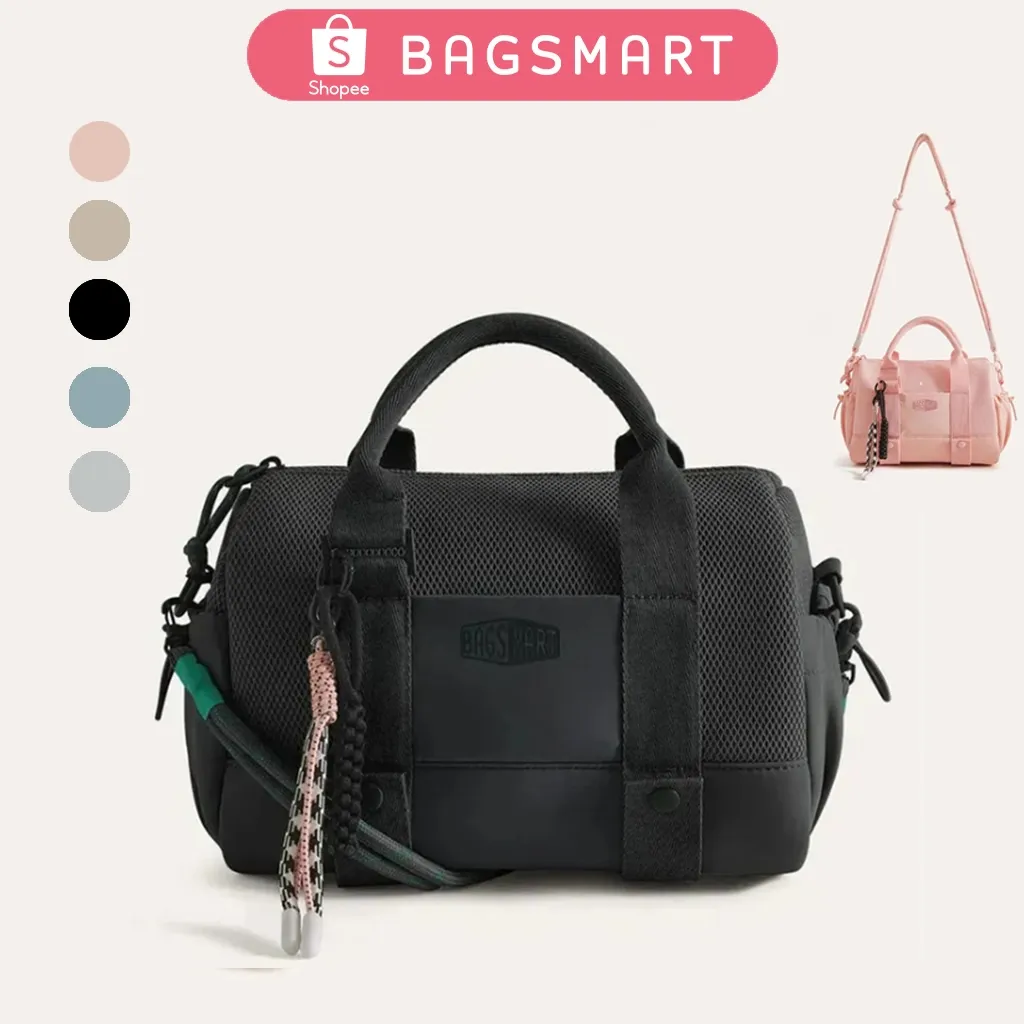 BAGSMART Tas Gym Bag Mini Duffle Bag Anti Air Travel Crossbody Bag Sling Shoulder Bag Yoga Handbag
