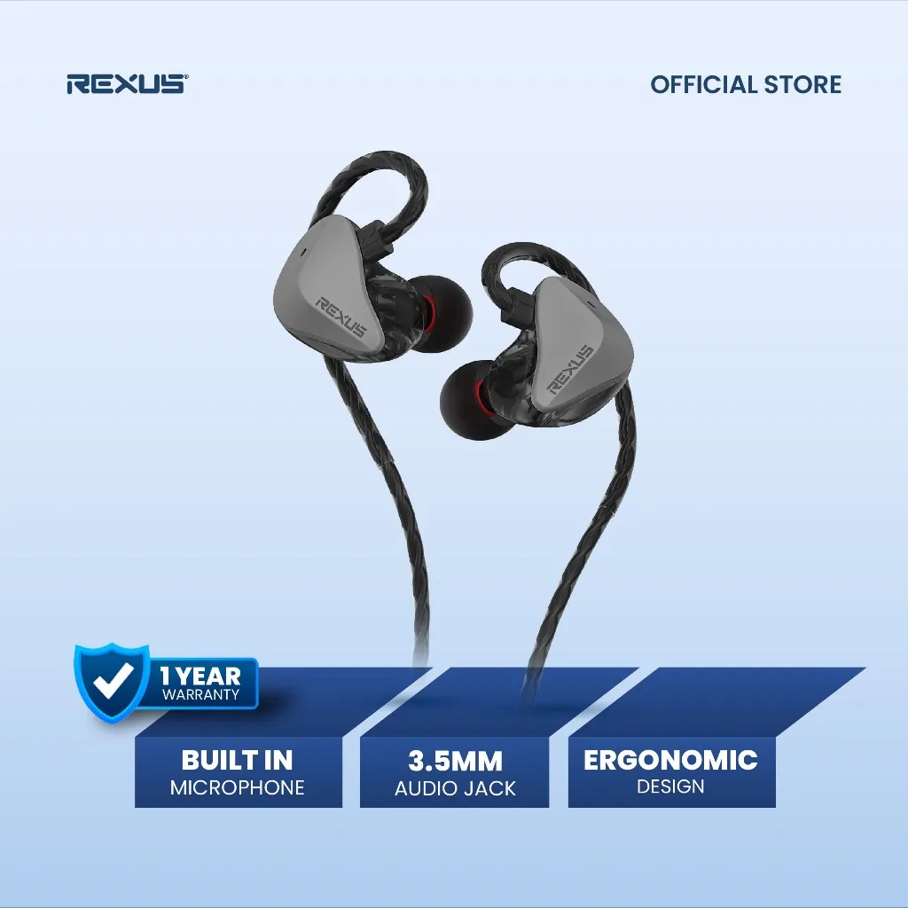 Rexus Earphone Gaming EZ4 with Mic