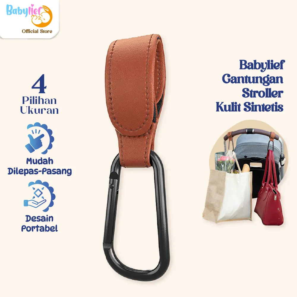 Babylief Stroller Accessory Pengait Gantungan – Kuat, Aman & Anti Karat, Cocok untuk Belanja BL087