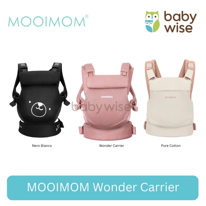 Mooimom Wonder Carrier | Nero Bianco | Baby Carrier - Gendongan Bayi