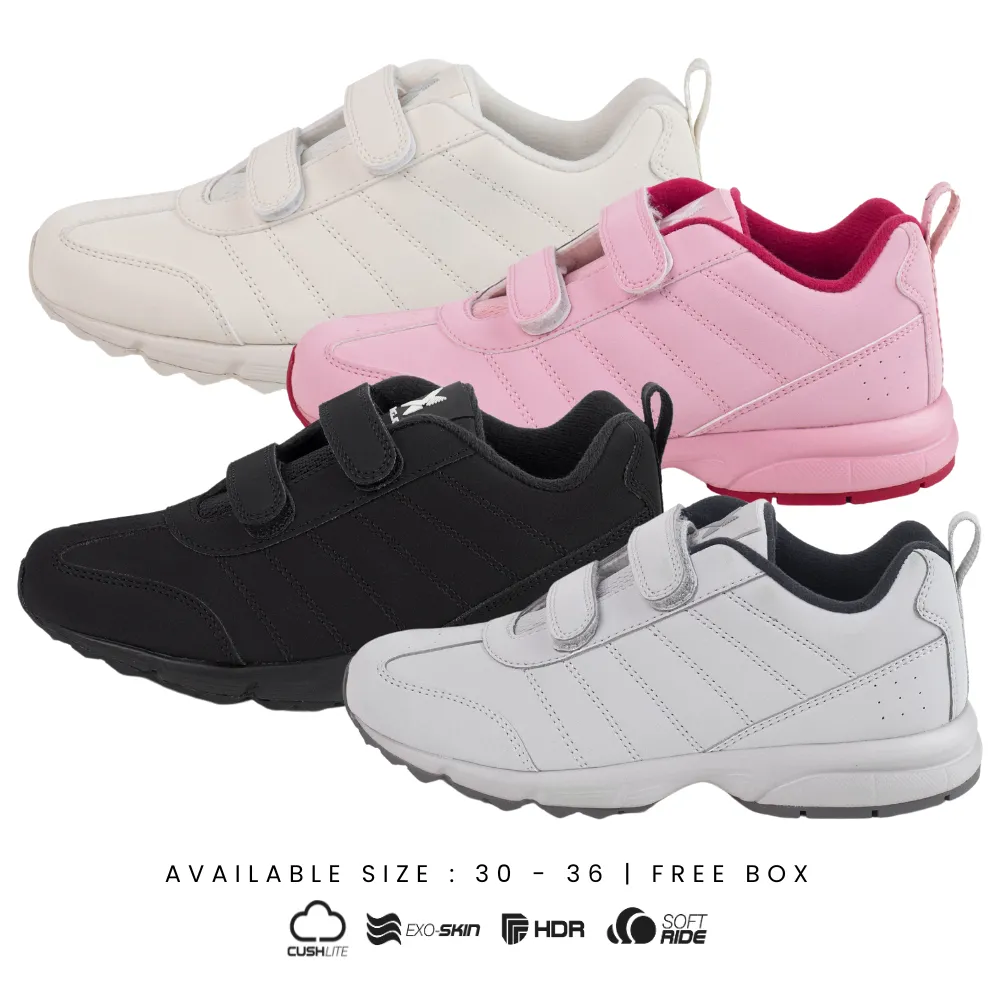 BOLD&KO Dynamic TurboBoost Sepatu Anak Sekolah Premium - Ringan, Nyaman, Unisex | Uk 30-36