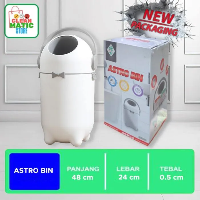 ASTRO BIN  - TEMPAT SAMPAH POPOK BAYI ANTI BAU, PRAKTIS DAN HIGIENIS (CLEANMATIC)