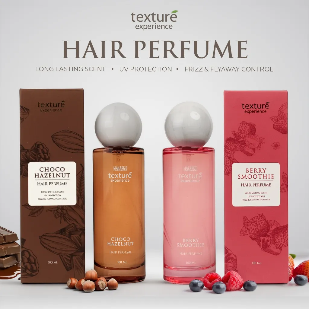[BARU] Makarizo Professional Texture Experience Hair Perfume Smooth Shiny 100ml - Rambut tetap segar, wangi dan anti kusut selama 12 jam